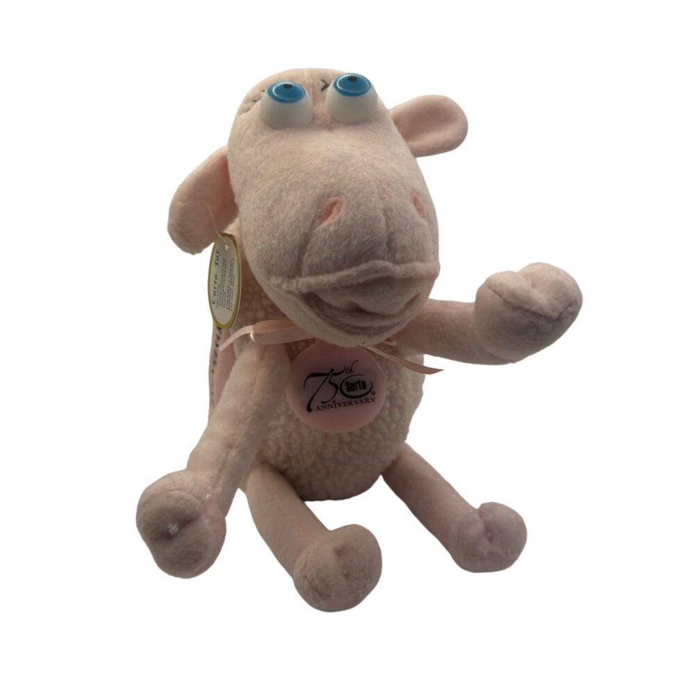 Serta 75th Anniversary Collectible Sheep Plush Toy Pink 2000 Limited Edition